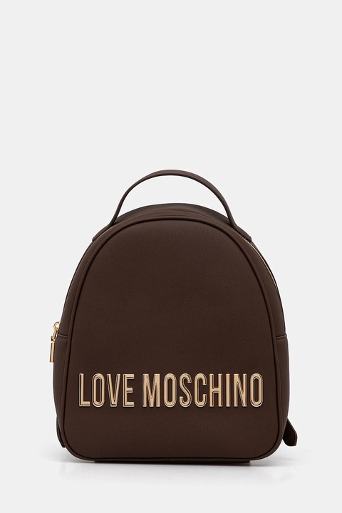 Love Moschino plecak damski kolor brązowy mały z aplikacją JC4197PP1NKD0301 - zdjęcie produktu nr 1