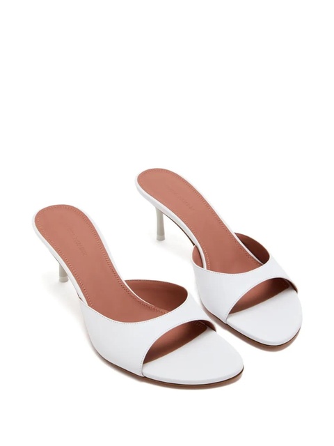 Amina Muaddi 60mm open-toe heeled sandals - White - zdjęcie produktu nr 2