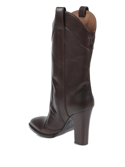 Paris Texas pointed-toe leather boots - Brown - zdjęcie produktu nr 2
