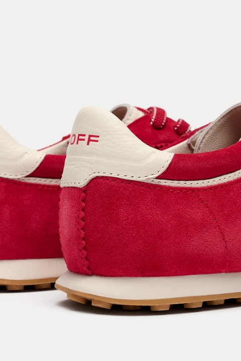 Hoff sneakersy zamszowe BRIDGE kolor czerwony 22561027 - zdjęcie produktu nr 2