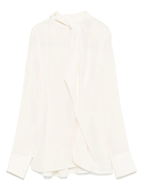 Victoria Beckham silk blouse - Neutrals - zdjęcie produktu nr 1