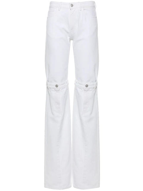 Coperni open-knee flared jeans - White - zdjęcie produktu nr 1