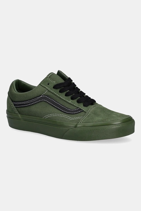 Vans tenisówki zamszowe Old Skool kolor zielony VN000D6W2031 - zdjęcie produktu nr 1