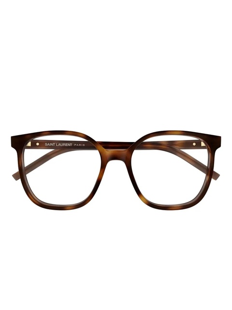 Saint Laurent Eyewear round-frame glasses - Brown - zdjęcie produktu nr 1
