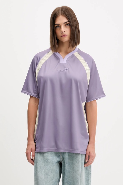 Puma t-shirt PUMA x FENTY damski kolor fioletowy 635638 - zdjęcie produktu nr 1