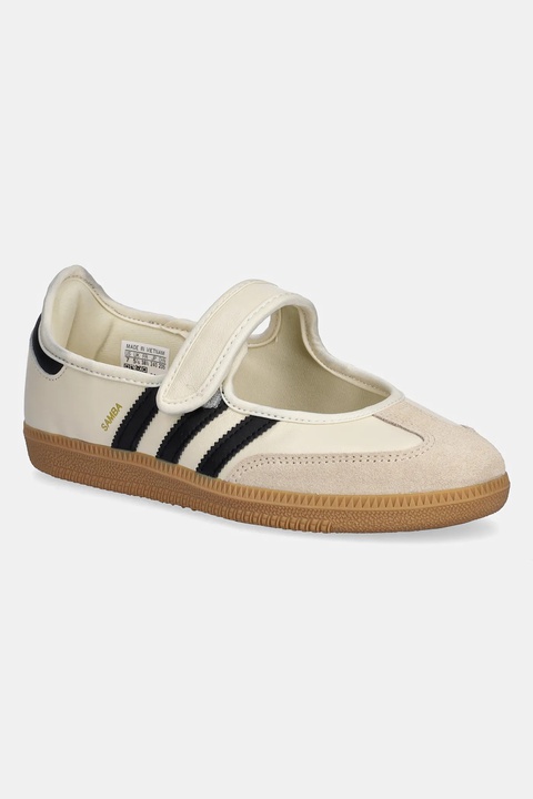 adidas Originals baleriny skórzane Samba Jane W kolor beżowy JR7338 - zdjęcie produktu nr 1