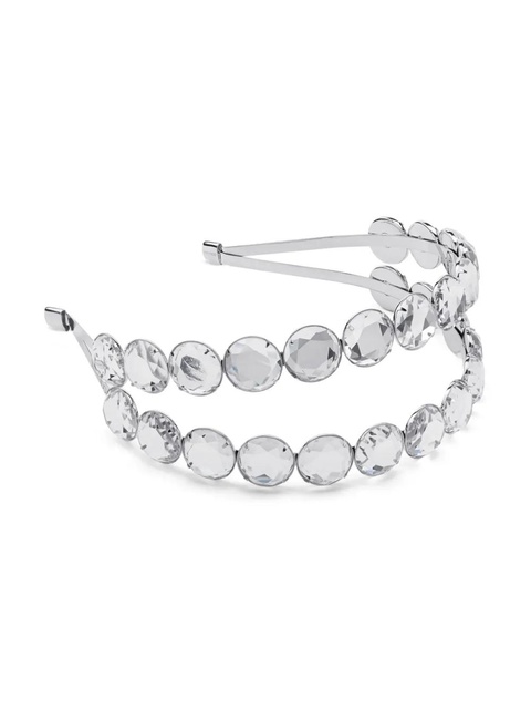 Jimmy Choo Double Row Headband - Silver - zdjęcie produktu nr 2