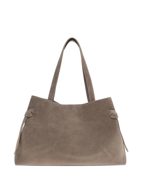 Yuzefi Gyoza tie-detail suede tote bag - Brown - zdjęcie produktu nr 2