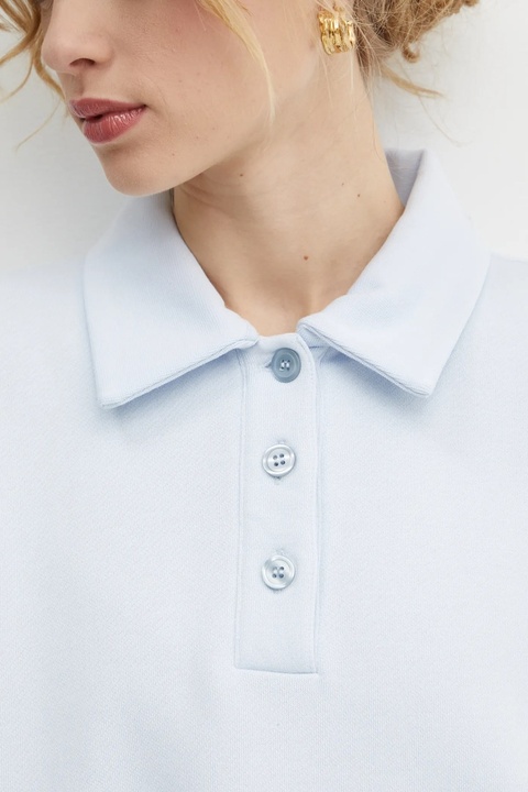 Filippa K bluza damska kolor niebieski gładka 31369 - zdjęcie produktu nr 2