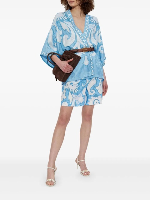 ETRO paisley-print shorts - Blue - zdjęcie produktu nr 2