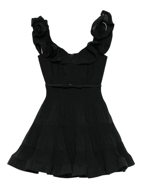 ZIMMERMANN pleated frill mini dress - Black - zdjęcie produktu nr 1