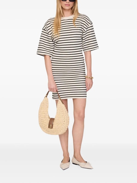 ANINE BING striped mini dress - Neutrals - zdjęcie produktu nr 2