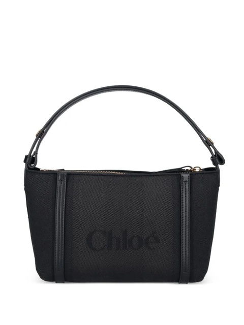 Chloé logo strap shoulder bag - Black - zdjęcie produktu nr 1