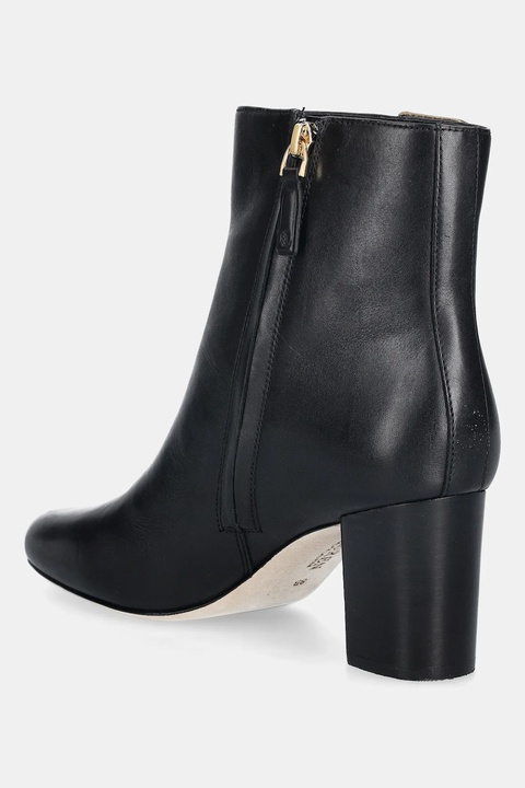 Lauren Ralph Lauren botki skórzane Kenndi Bt Hl damskie kolor czarny na słupku 802980065001 - zdjęcie produktu nr 1