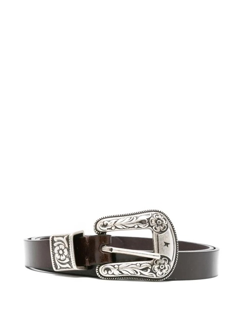 Golden Goose western-buckle leather belt - Brown - zdjęcie produktu nr 1