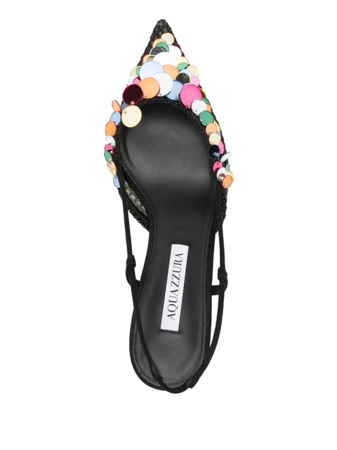 Aquazzura 50mm Can Can slingback pumps - Black - zdjęcie produktu nr 2