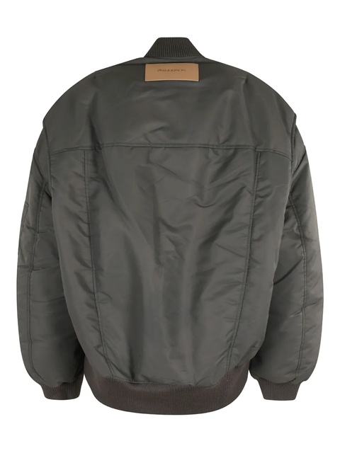 JW Anderson logo-patch bomber jacket - Grey - zdjęcie produktu nr 1