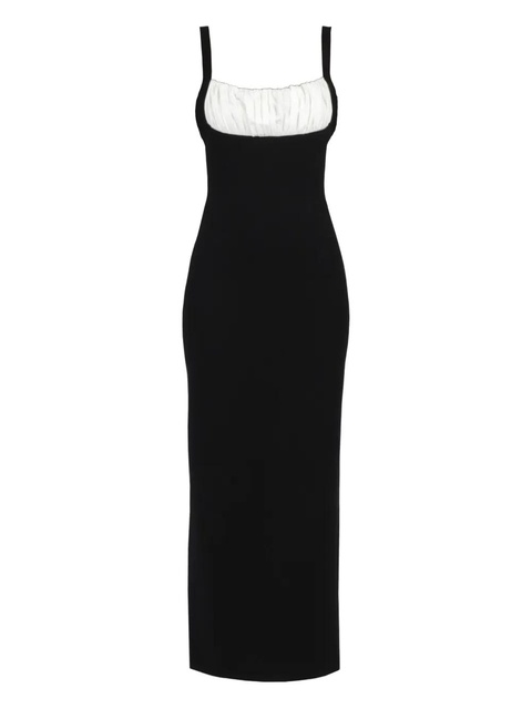 Rowen Rose sleeveless jersey midi dress - Black - zdjęcie produktu nr 1