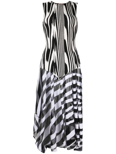 Missoni abstract-print sleeveless bodysuit - Black - zdjęcie produktu nr 1
