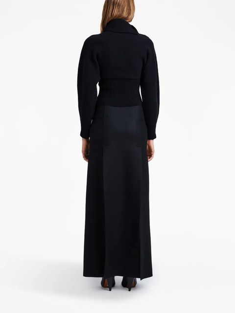 Proenza Schouler felted slit maxi skirt - Black - zdjęcie produktu nr 2