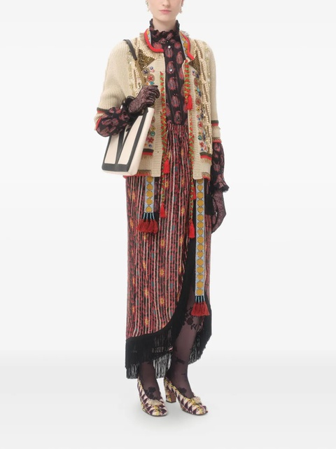 Valentino Garavani bow-tie printed blouse - Black - zdjęcie produktu nr 2