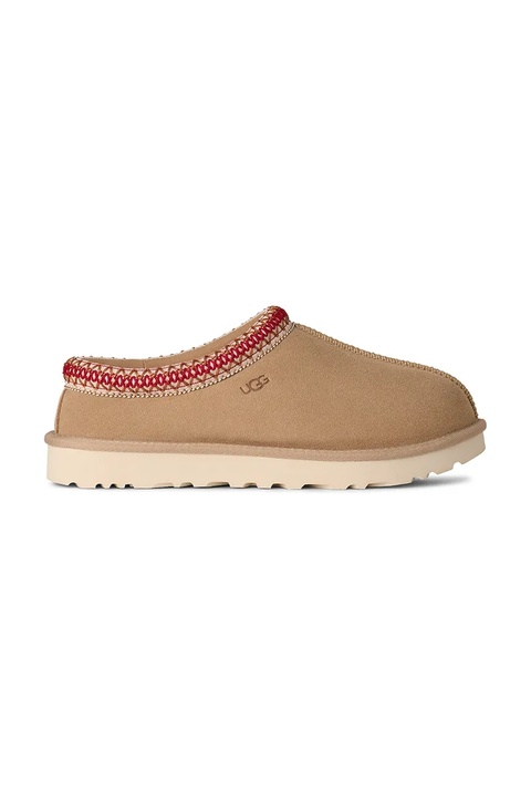 UGG kapcie zamszowe Tasman II kolor beżowy 1174470.SDDR - zdjęcie produktu nr 1