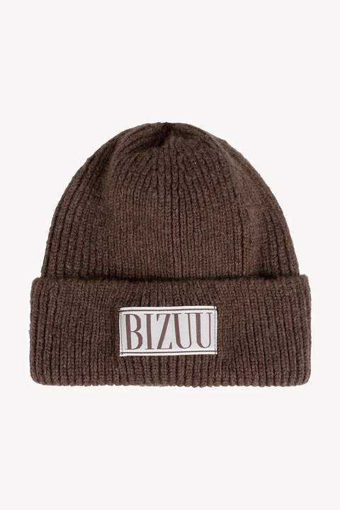 Bizuu czapka z dodatkiem wełny MOYU kolor brązowy MOYU BRĄZOWY - zdjęcie produktu nr 1