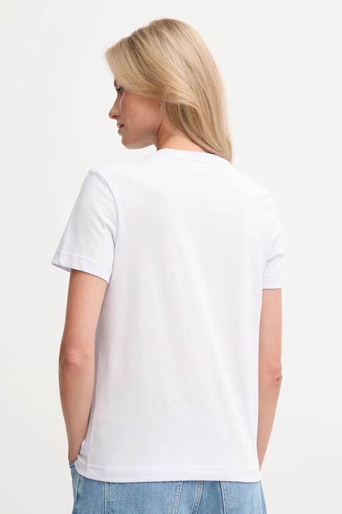 Calvin Klein Jeans t-shirt bawełniany damski kolor fioletowy LV047B224G - zdjęcie produktu nr 2