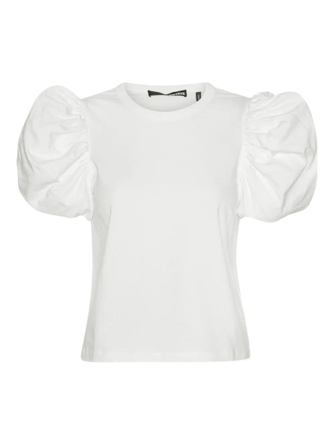 ROTATE BIRGER CHRISTENSEN puff-sleeve T-shirt - White - zdjęcie produktu nr 1