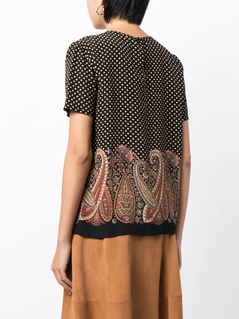 ETRO paisley-print silk blouse - Multicolour - zdjęcie produktu nr 2