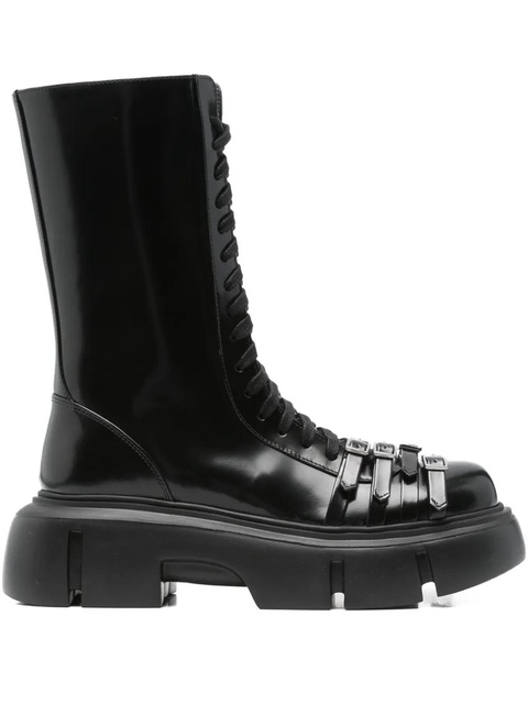Simone Rocha Tracker lace-up platform boots - Black - zdjęcie produktu nr 1