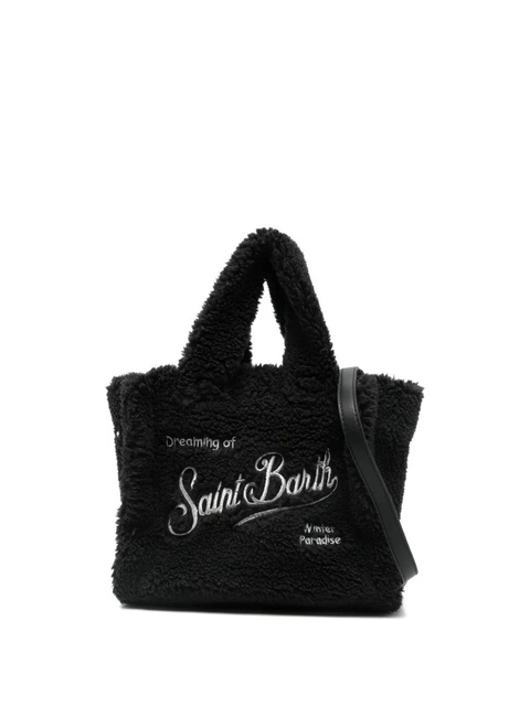 MC2 Saint Barth mini Vanity teddy embroidered tote bag - Black - zdjęcie produktu nr 1