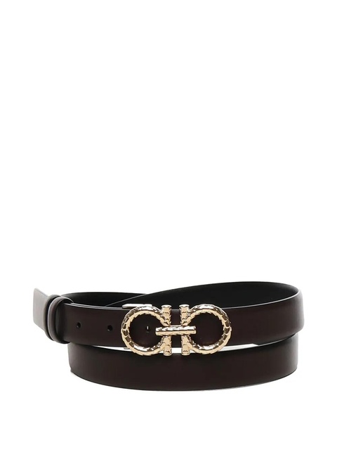 Ferragamo Gancini-buckle leather belt - Red - zdjęcie produktu nr 2
