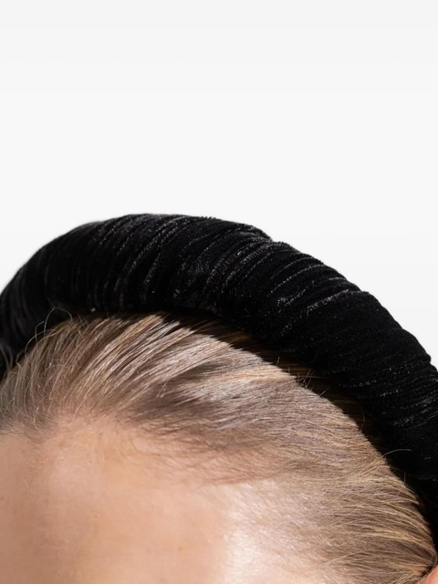 Jennifer Behr velvet irene headband - Black - zdjęcie produktu nr 1