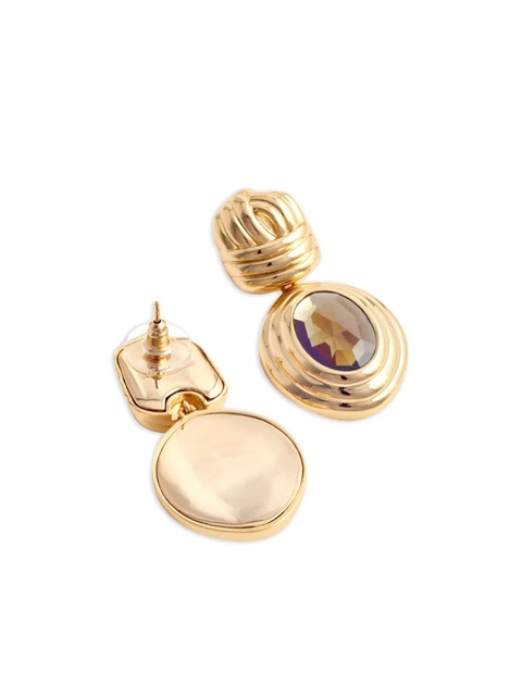 Self-Portrait knot-detail drop earrings - Gold - zdjęcie produktu nr 2