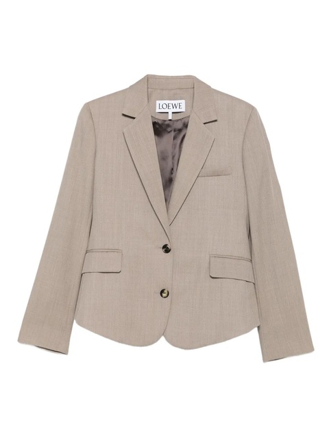 LOEWE single-breasted wool blazer - Neutrals - zdjęcie produktu nr 1