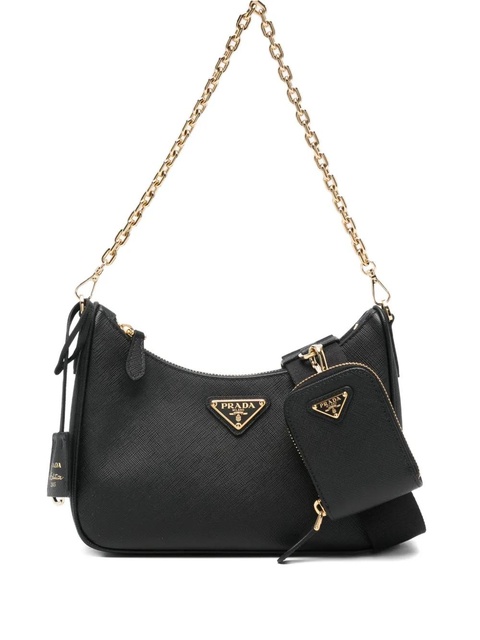 Prada leather shoulder bag - Black - zdjęcie produktu nr 1