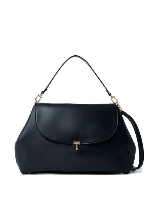 TOTEME T-Lock leather shoulder bag - Black - zdjęcie produktu nr 1
