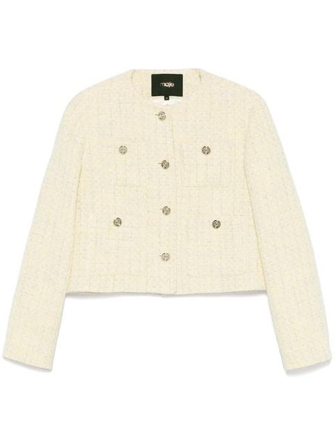 Maje tweed jacket - Yellow - zdjęcie produktu nr 1