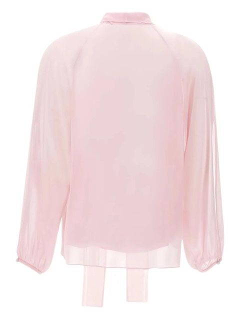 Max Mara bow long-sleeve blouse - Pink - zdjęcie produktu nr 2