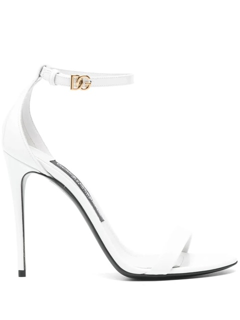 Dolce & Gabbana 100mm leather sandals - White - zdjęcie produktu nr 1