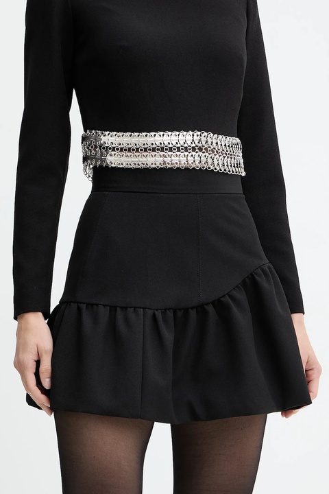 Pinko spódnica kolor czarny mini rozkloszowana 105767 A2QV - zdjęcie produktu nr 1