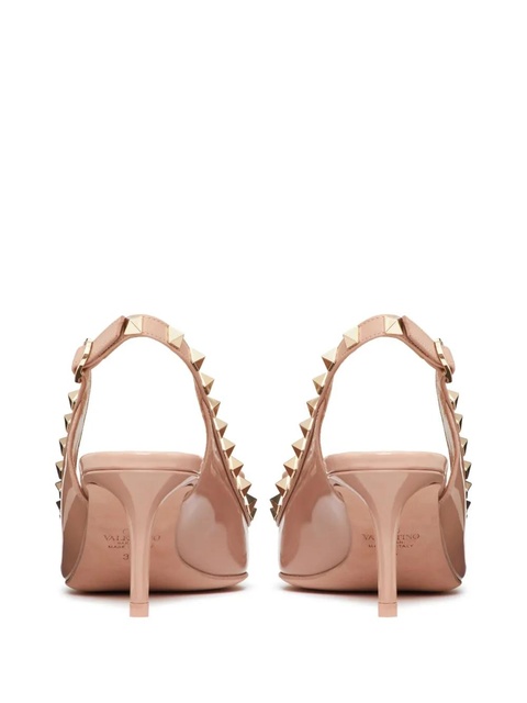 Valentino Garavani 60mm Rockstud Bow slingback pumps - Pink - zdjęcie produktu nr 2