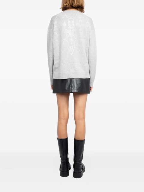 Zadig&Voltaire strass Mirkaz cardigan - Grey - zdjęcie produktu nr 2