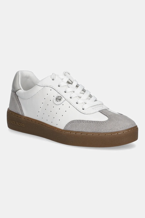 MICHAEL Michael Kors sneakersy skórzane Scotty damskie kolor biały 43F4SCFS4L.057 - zdjęcie produktu nr 1