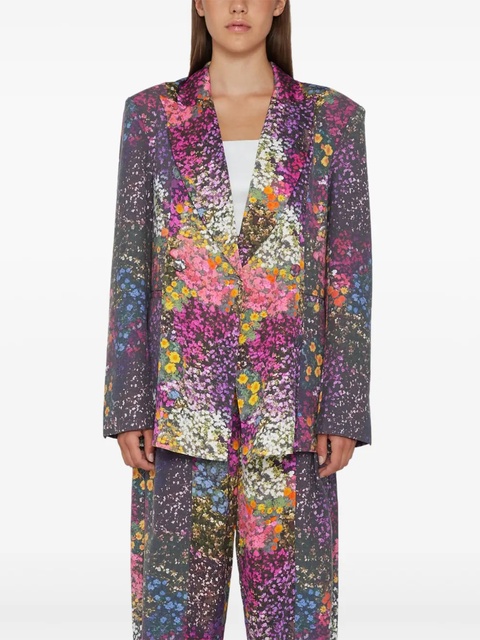 ROTATE BIRGER CHRISTENSEN floral-print blazer - Purple - zdjęcie produktu nr 2