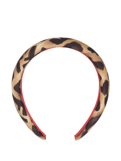 FENDI animal-print headband - Brown - zdjęcie produktu nr 1