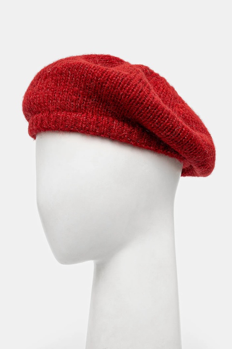 Answear.LAB beret wełniany kolor czerwony wełniany - zdjęcie produktu nr 1