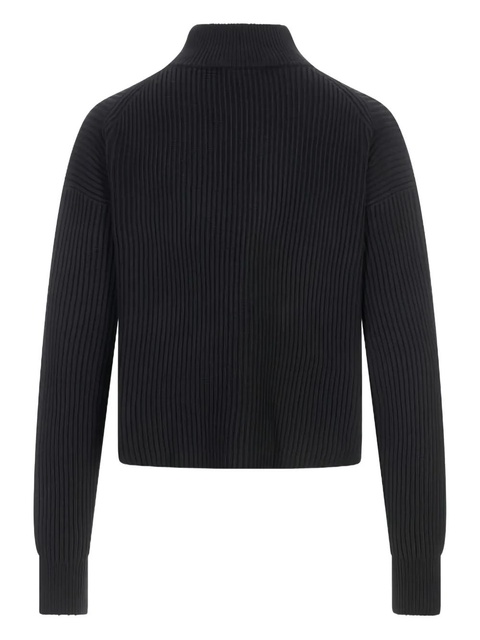 Max Mara ribbed funnel-neck sweater - Black - zdjęcie produktu nr 1