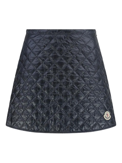 Moncler quilted mini skirt - Blue - zdjęcie produktu nr 1